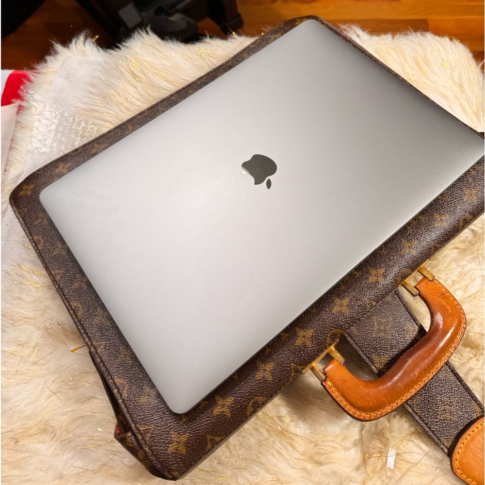 Louis vuitton Serviette Fermoir Briefcase business Bag Monogram - Picture 13 of 15